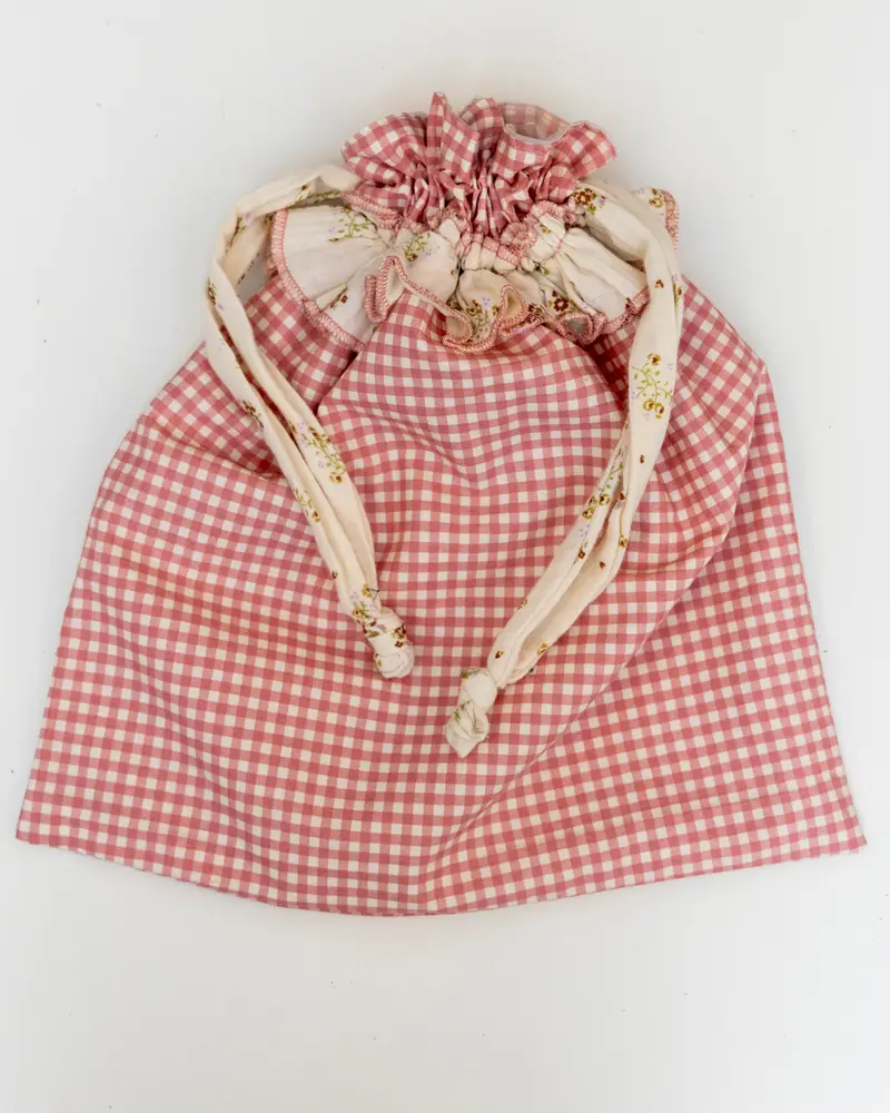 Sacchetto Impermeabile Vichy Rosa