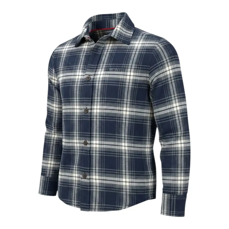Saint Barth Camicia tinta unita con Fantasia Blu per Bambino