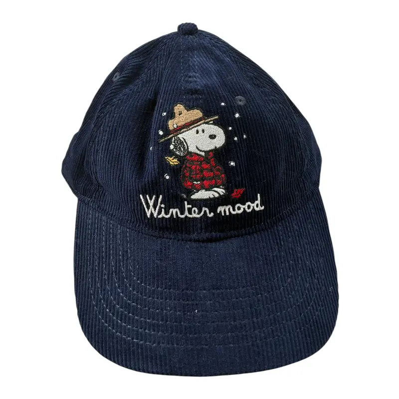 Saint Barth Cappello Modello Berretto tinta unita con Stampa Blu per Bambino