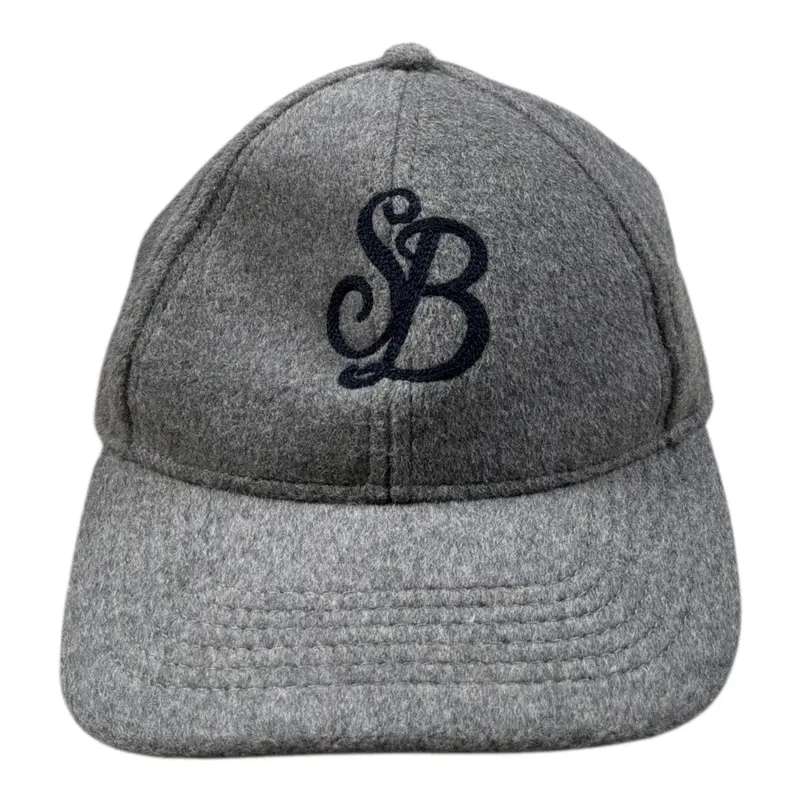 Saint Barth Cappello tinta unita Modello Berretto Grigio per Bambina