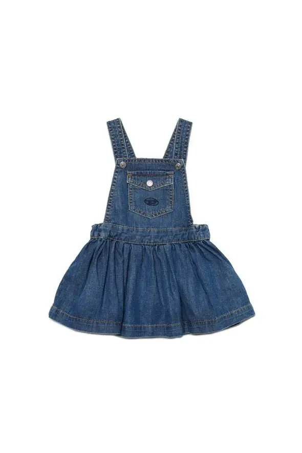 SALOPETTE IN DENIM CON VOLANT  DIESEL