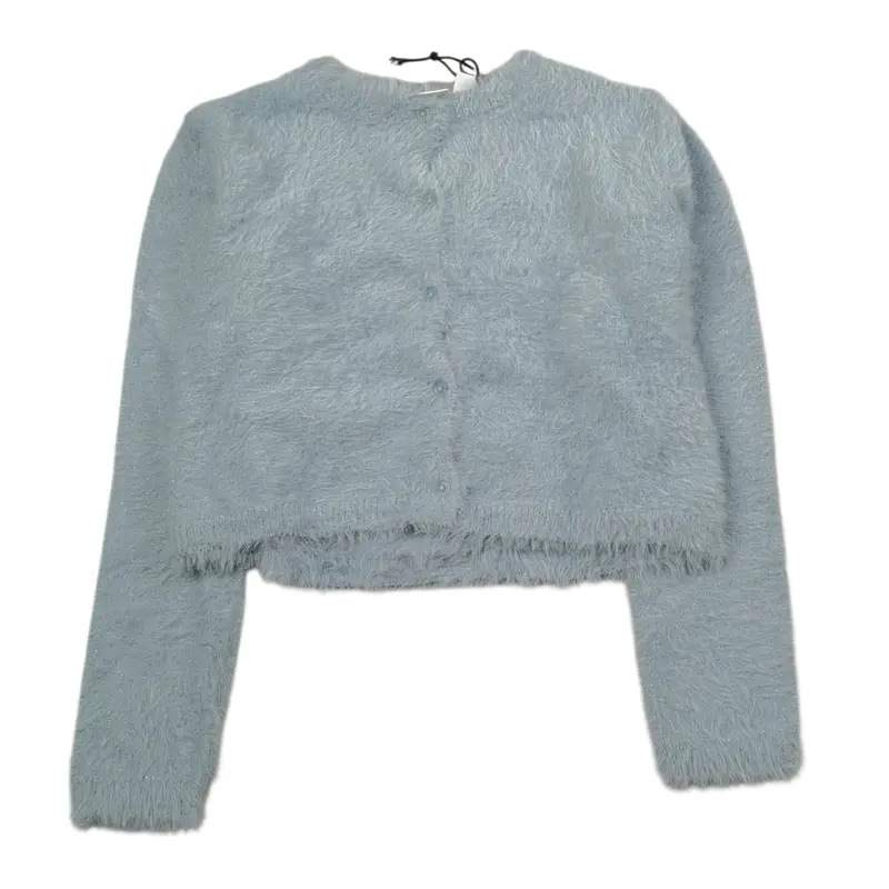 Sarabanda Cardigan tinta unita Azzurro per Bambina