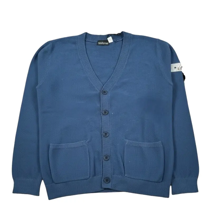 Sarabanda Cardigan tinta unita Blu per Neonato