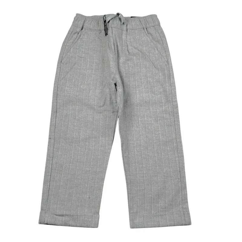 Sarabanda Pantalone tinta unita con Elastico In Vita Grigio per Bambino