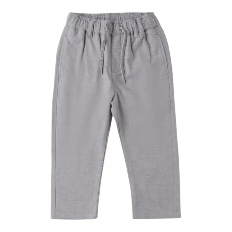 Sarabanda Pantalone tinta unita con Elastico In Vita Grigio per Bambino