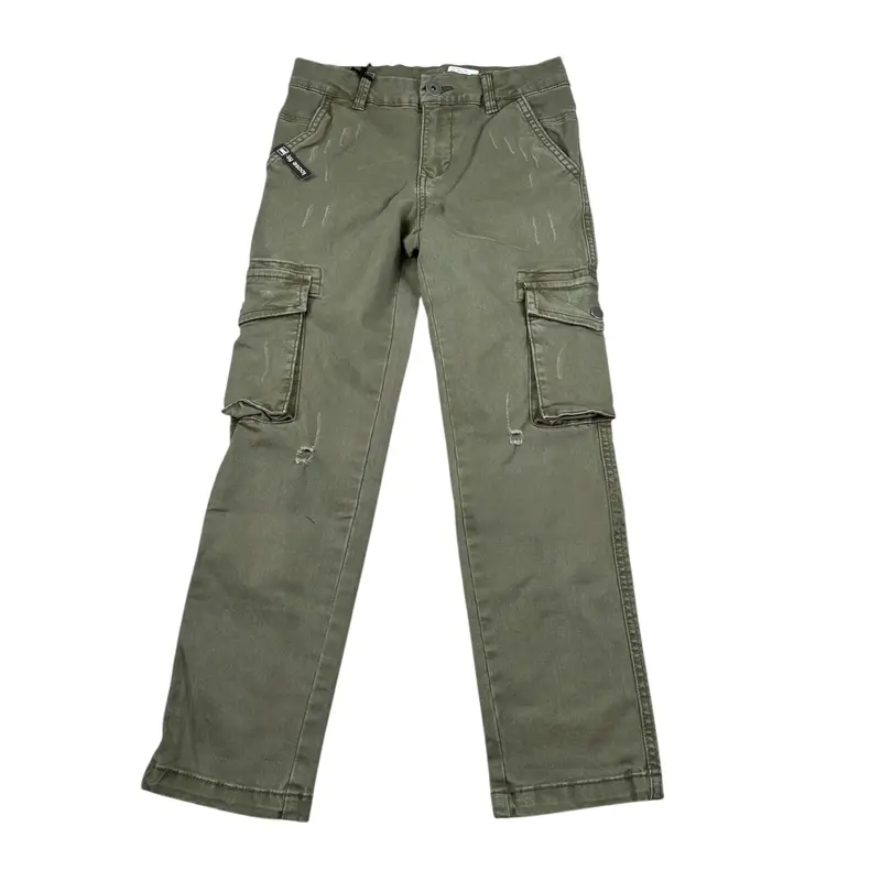 Sarabanda Pantalone tinta unita con Girovita Regolabile Verde per Bambino