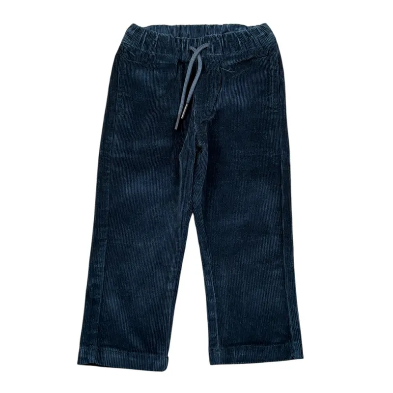 Sarabanda Pantalone tinta unita In Velluto Blu per Neonato