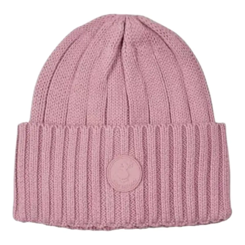 Save The Duck Cappello tinta unita con Logo Rosa per Bambina