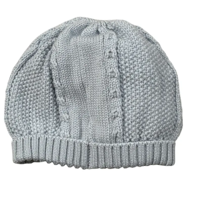 Scaldacuore Cappello tinta unita Azzurro per Neonato