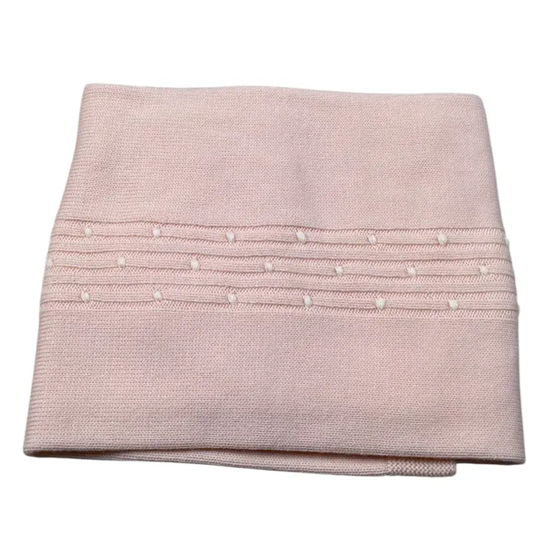 Scaldacuore Coperta tinta unita Rosa per Neonata