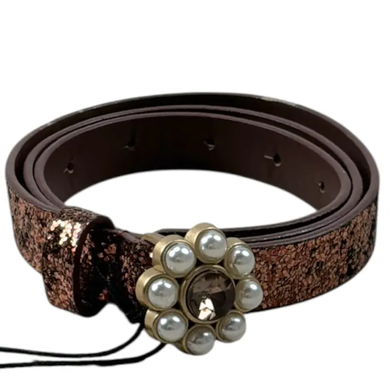 Scotch & Soda Cintura tinta unita con Perline Bronzo per Bambina