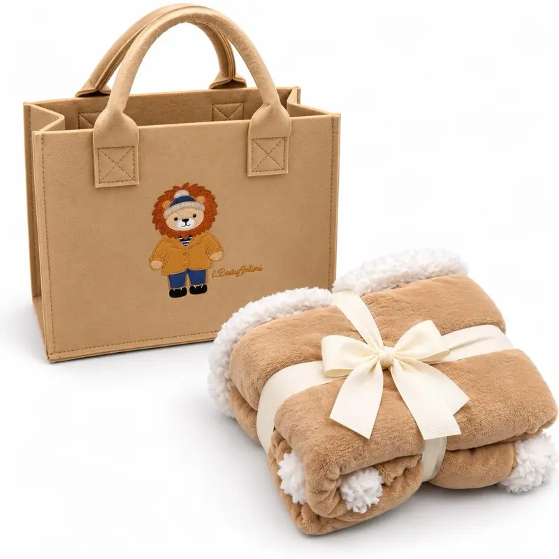 Set regalo Borsa con copertina Lettino in Coral - Batuffolini
