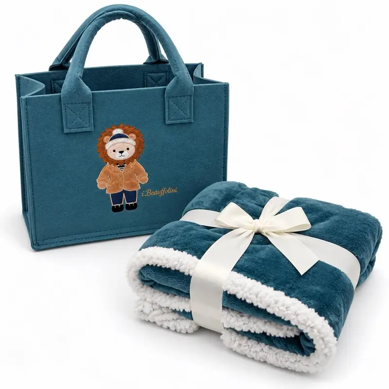 Set regalo Borsa con copertina Lettino in Coral - Batuffolini