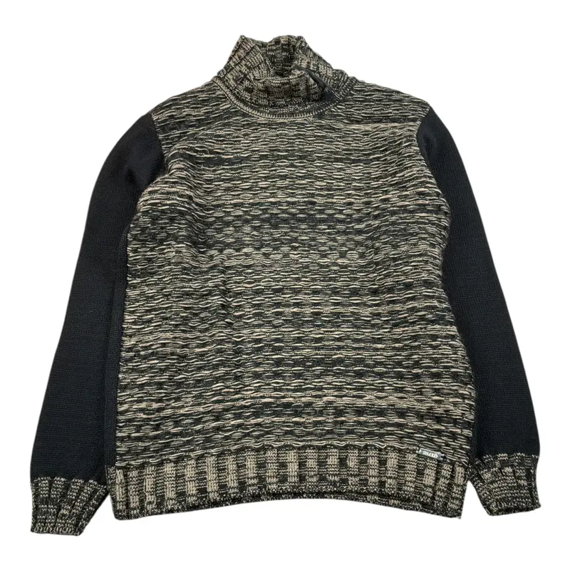 Shako' Maglia Collo Alto tinta unita Nero per Bambino
