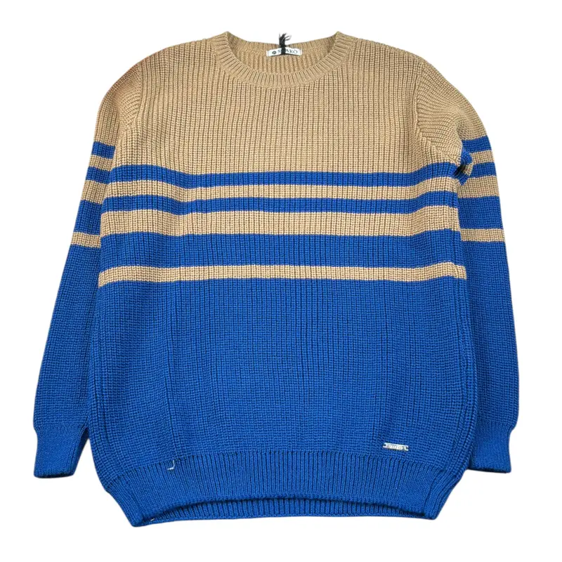 Shako' Maglia Girocollo Bicolore Beige per Bambino