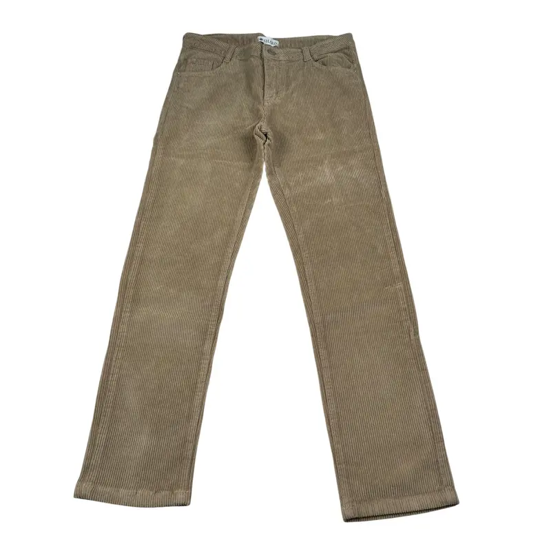 Shako' Pantalone tinta unita In Velluto Beige per Bambino