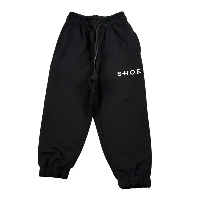 Shoe Pantalone Modello Tuta tinta unita con Stampa Nero per Bambino