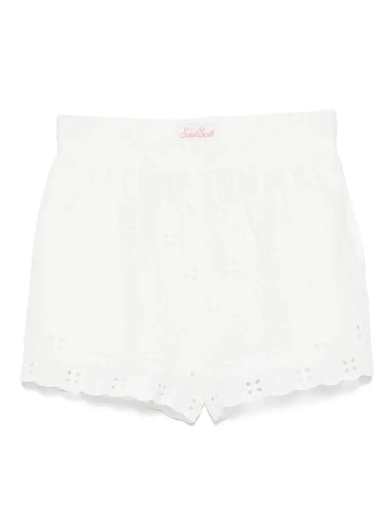 SHORTS BIANCO IN PIZZO SANGALLO MC2 SAINT BARTH