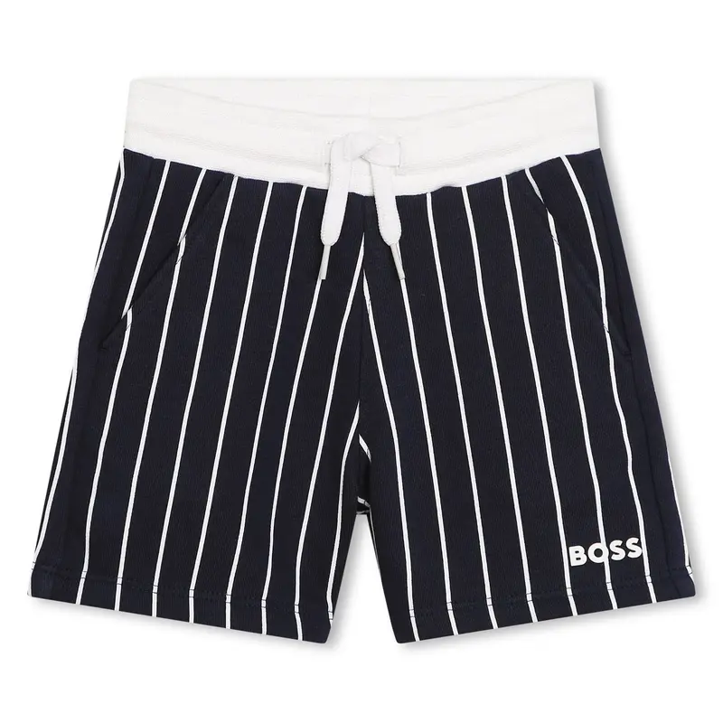 SHORTS BLU A RIGHE HUGO BOSS