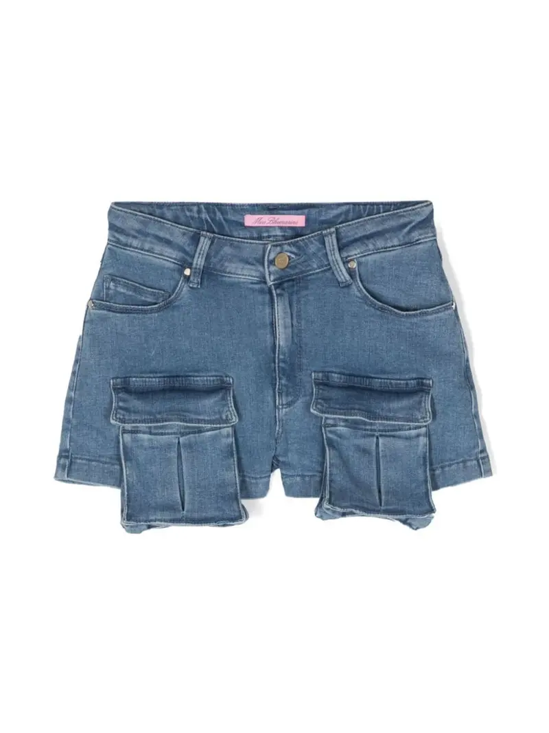 SHORTS  CARGO IN DENIM MISS BLUMARINE
