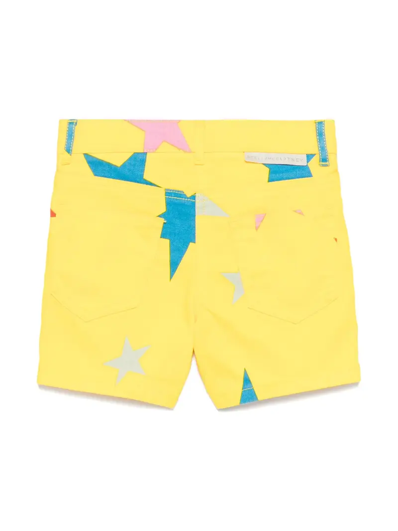 SHORTS GIALLO CON STELLE STELLA MCCARTNEY