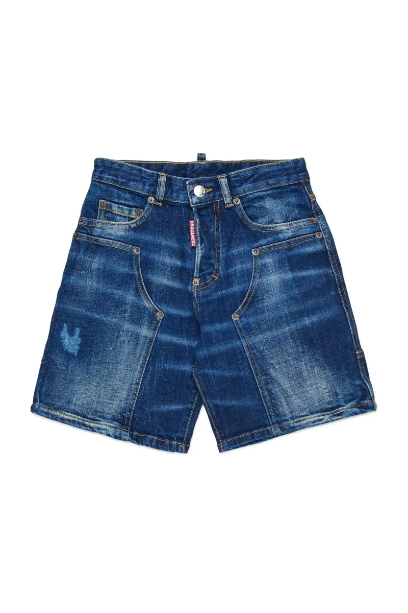 SHORTS IN DENIM BLU SCURO DSQUARED2