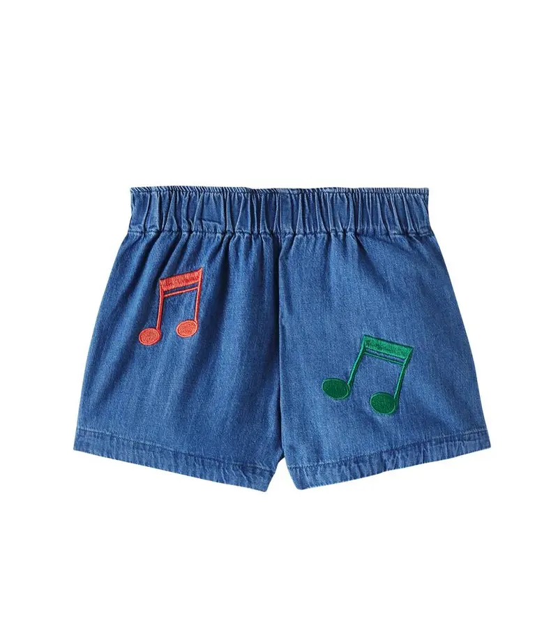SHORTS IN DENIM CON MUSICA MINI RODINI