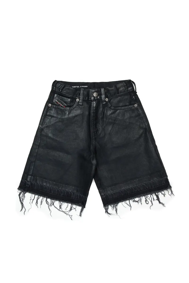 SHORTS IN DENIM NERO DIESEL