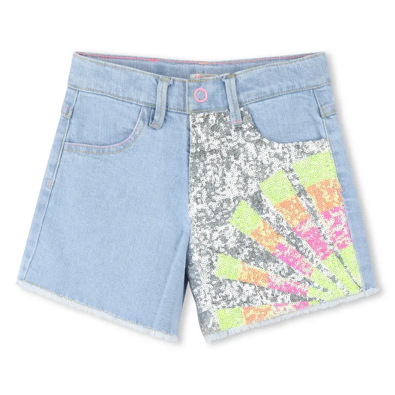 SHORTS IN DENIM PAILLETTES BILLIEBLUSH