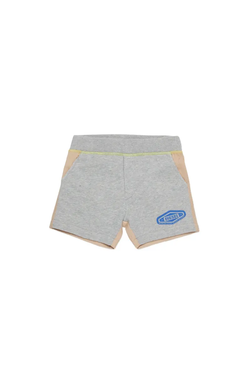 SHORTS IN FELPA BEIGE/GRIGIO DIESEL