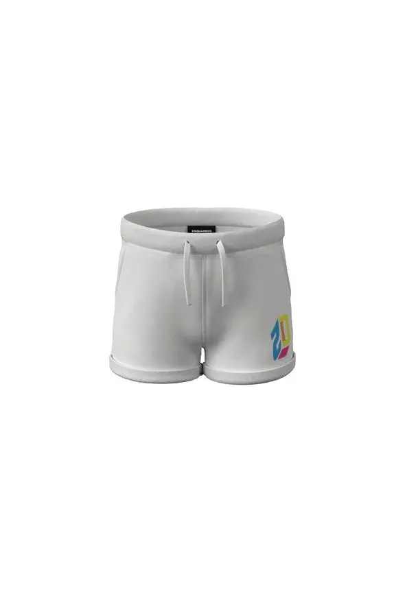 SHORTS IN FELPA CON LOGO TRIDIMENZIONALE DSQUARED2