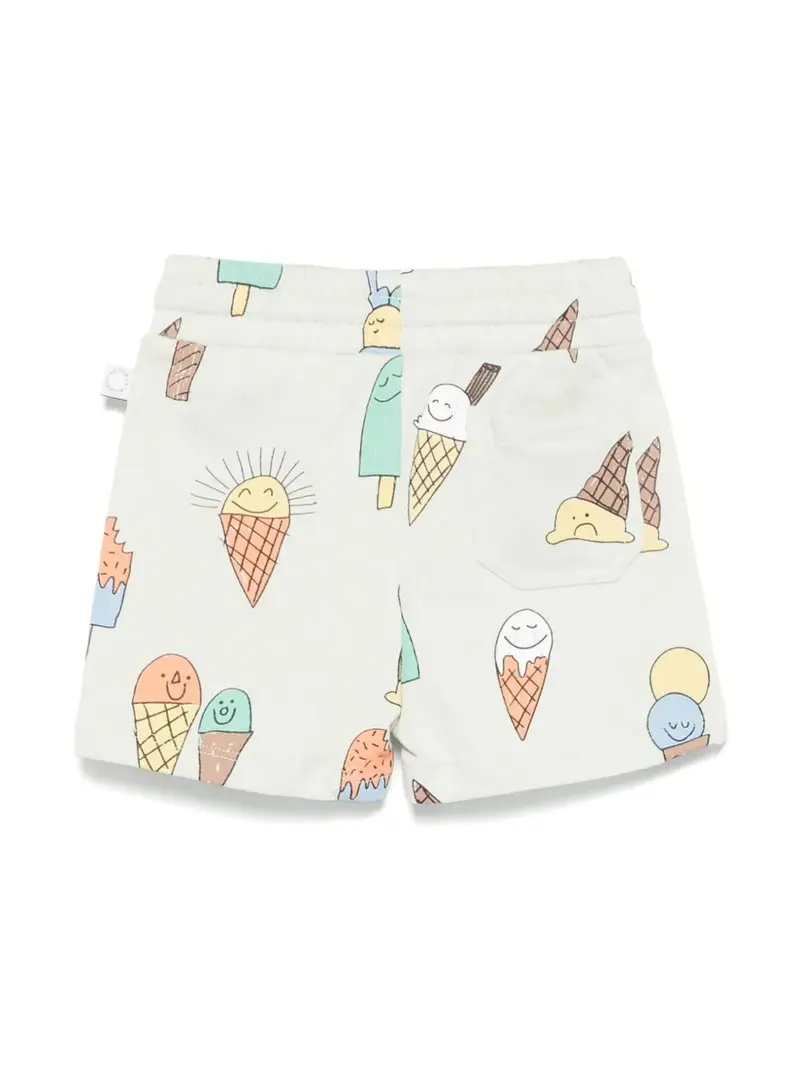 SHORTS IN FELPA VERDE GELATO STELLA MCCARTNEY