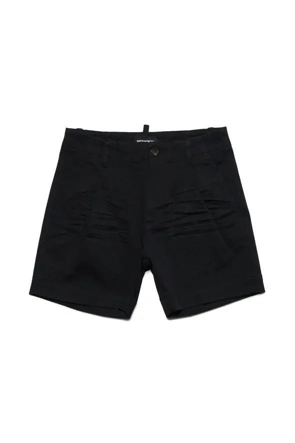 SHORTS IN GABARDINA CON PATCH LOGO SURF DSQUARED2
