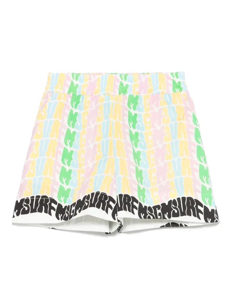 SHORTS LOGATO MULTICOLOR MSGM