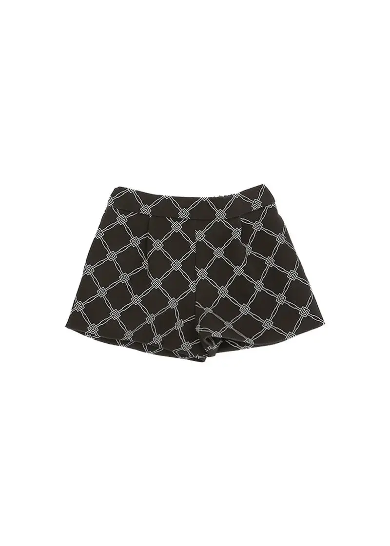 SHORTS NERO-BURO LOGATO ELISABETTA FRANCHI