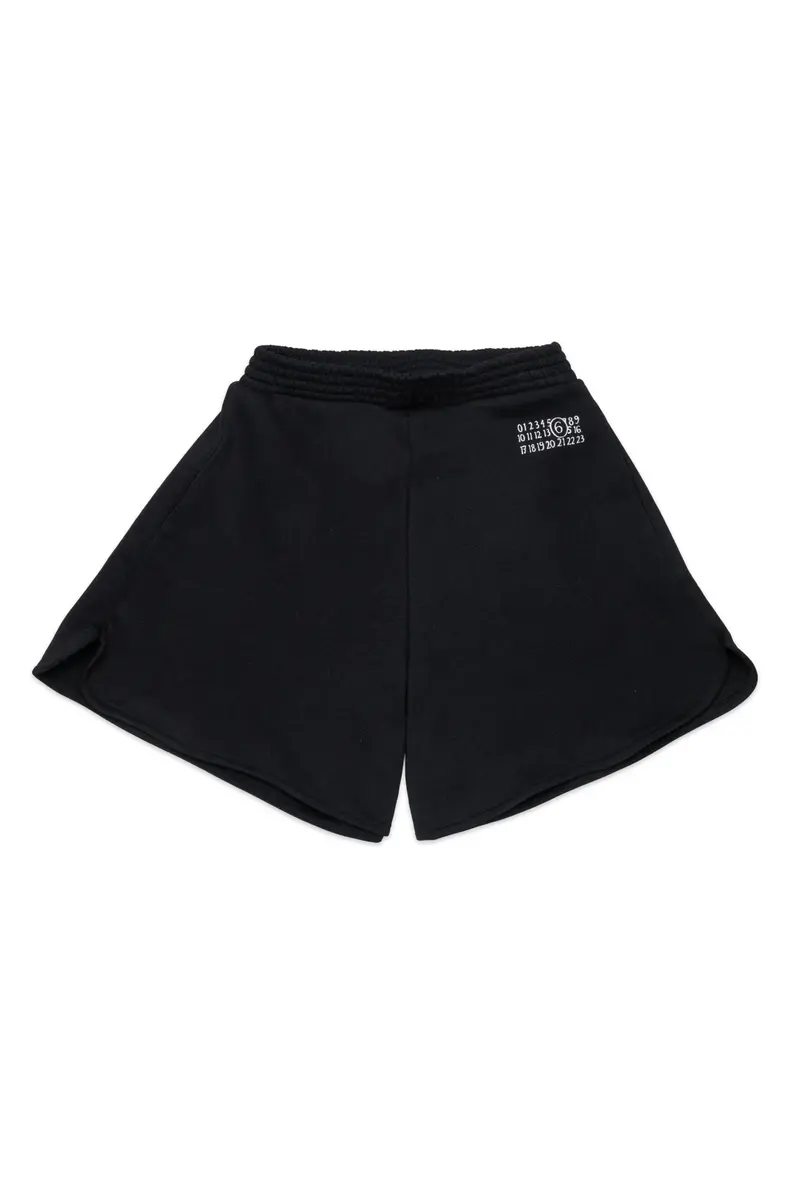 SHORTS NERO CON LOGO BINACO MAISON MARGIELA