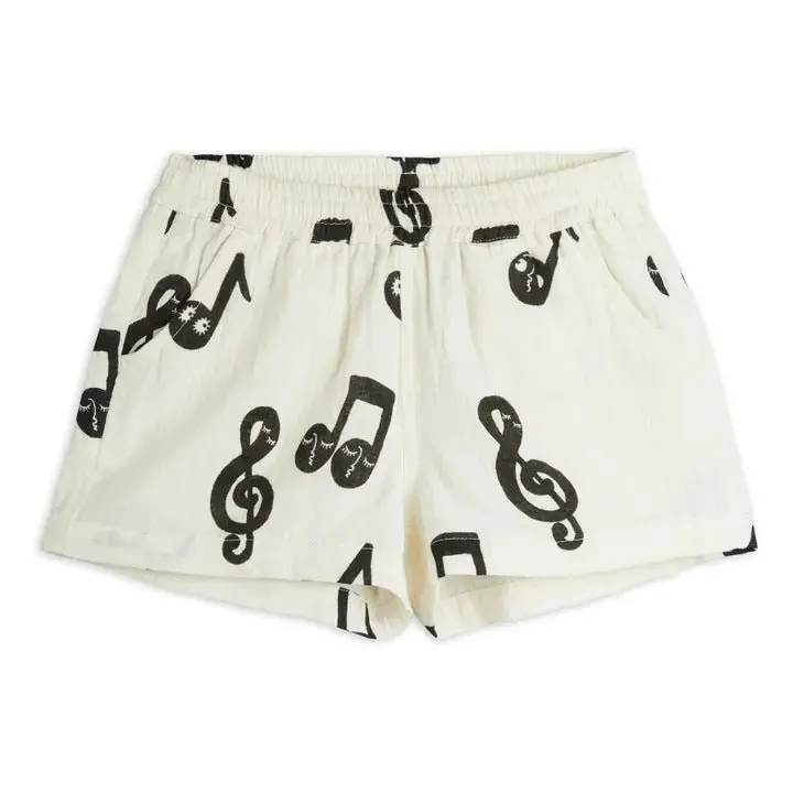 SHORTS PANNA CON NOTE MUSICALI MINI RODINI