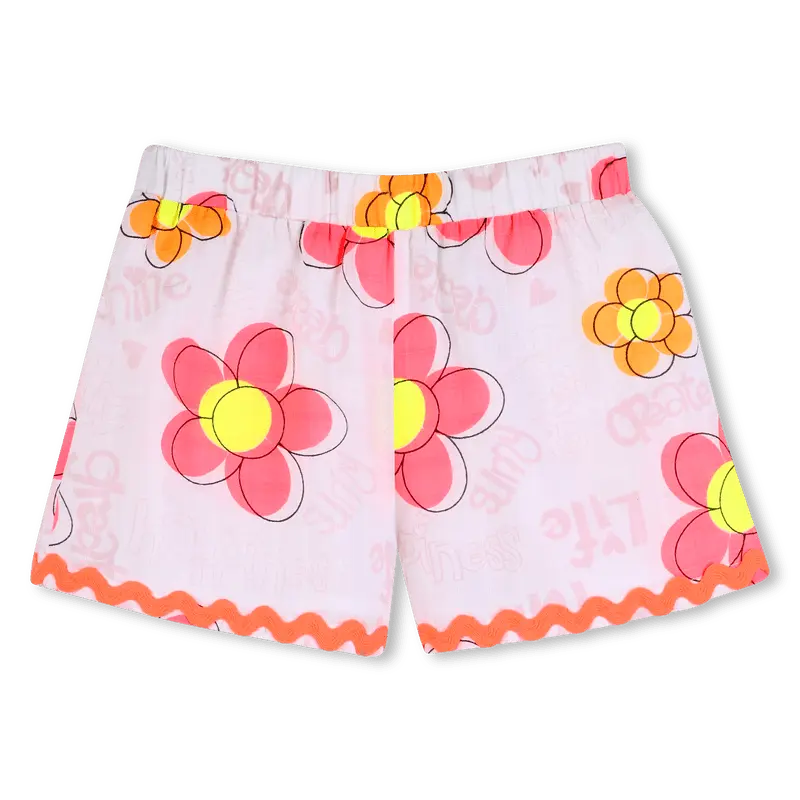 SHORTS ROSA A FIORI BILLIEBLUSH
