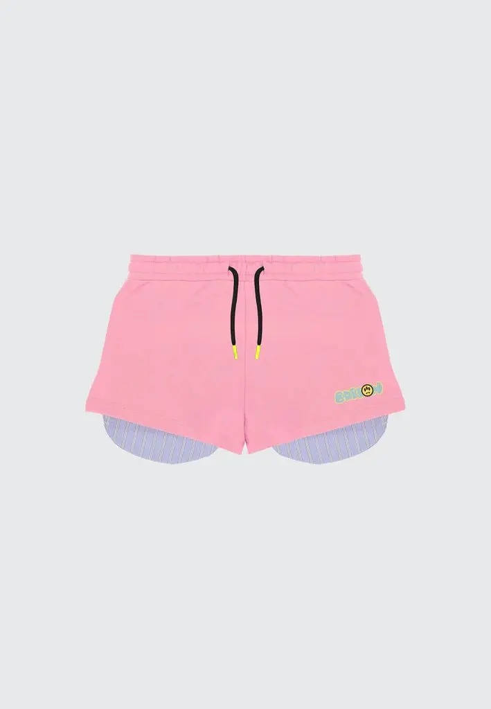 SHORTS ROSA CON LOGO BARROW