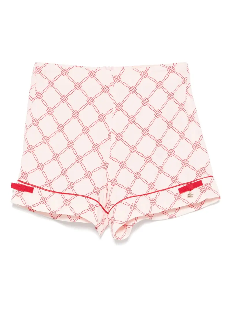 SHORTS ROSA LOGATO ROSSO ELISABETTA FRANCHI