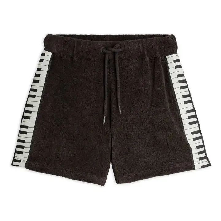 SHORTS SPUGNA GRIGIO CON PIANOFORTE MINI RODINI