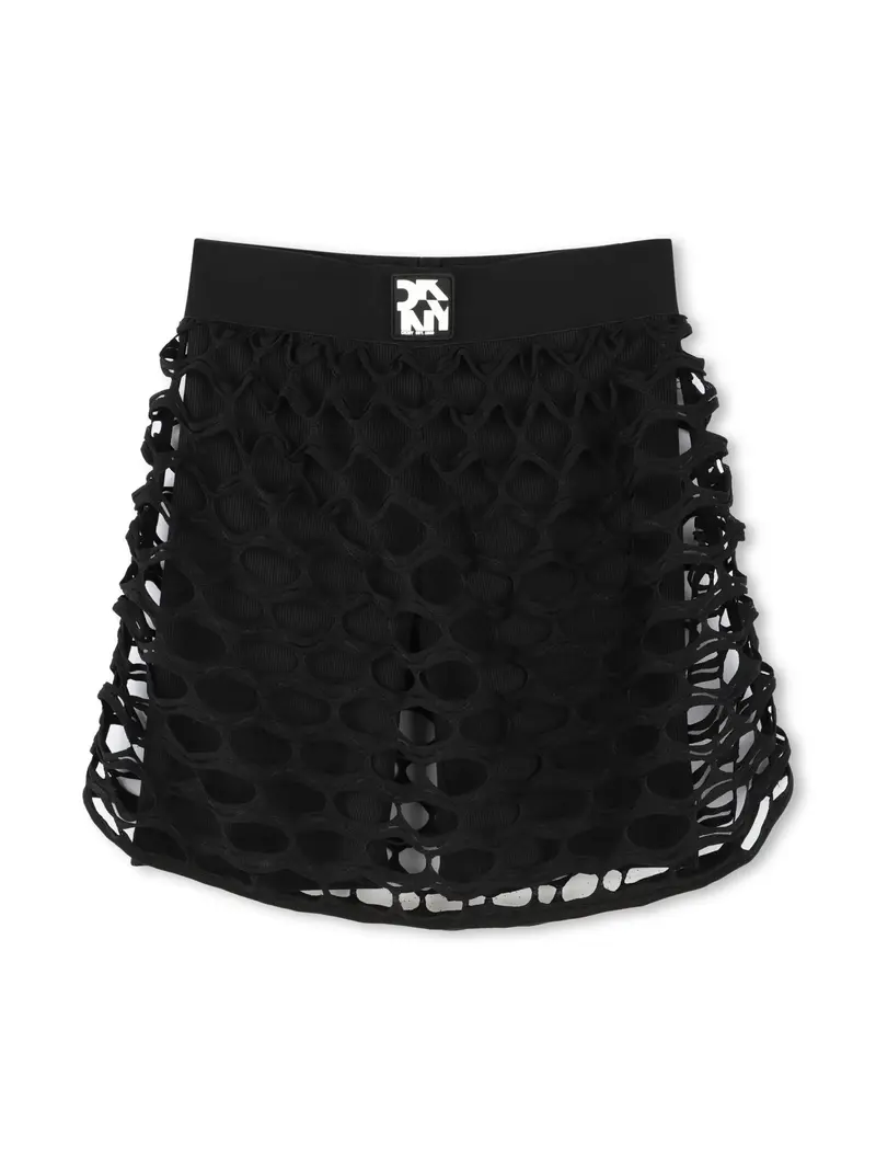 SHORTS TRAFORATA NERA DKNY
