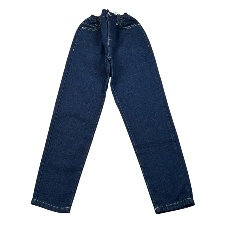 Siviglia Jeans tinta unita con Elastico In Vita Blu per Bambino