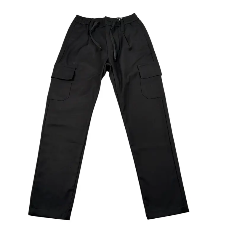 Siviglia Pantalone tinta unita con Elastico In Vita Nero per Bambino