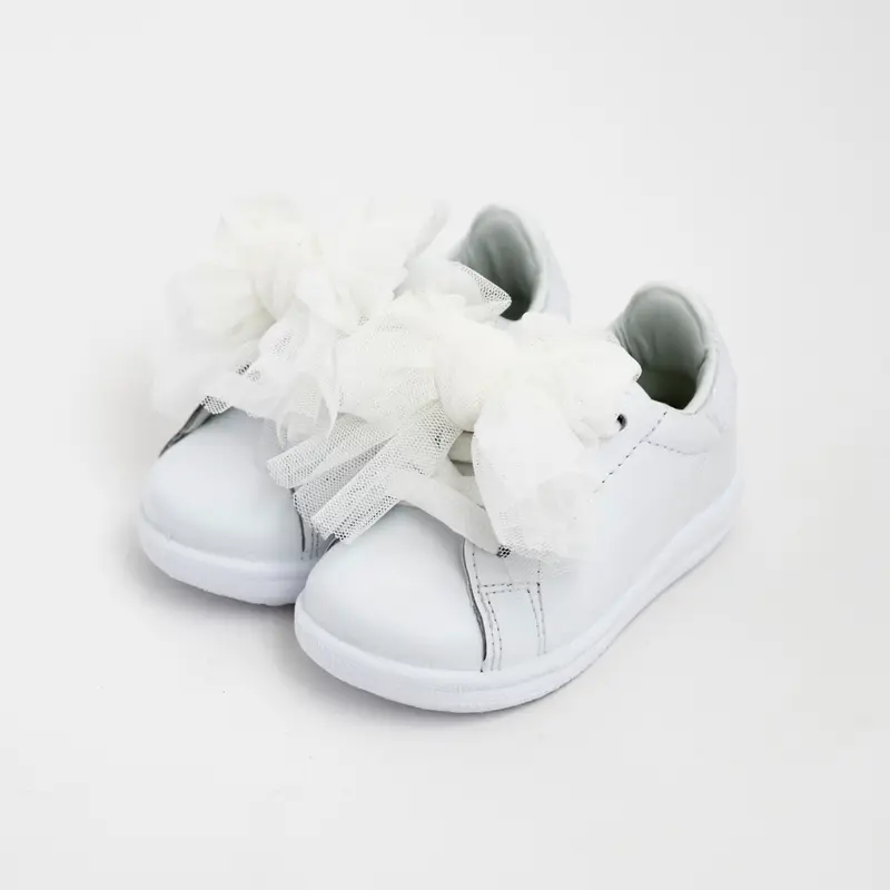SNEAKERS BABY CON FIOCCO TULLE