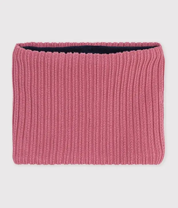 Snood in maglia tinta unita foderata in pile Petit Bateau