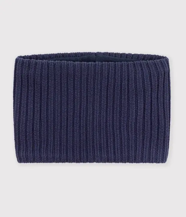 Snood in maglia tinta unita foderata in pile Petit Bateau