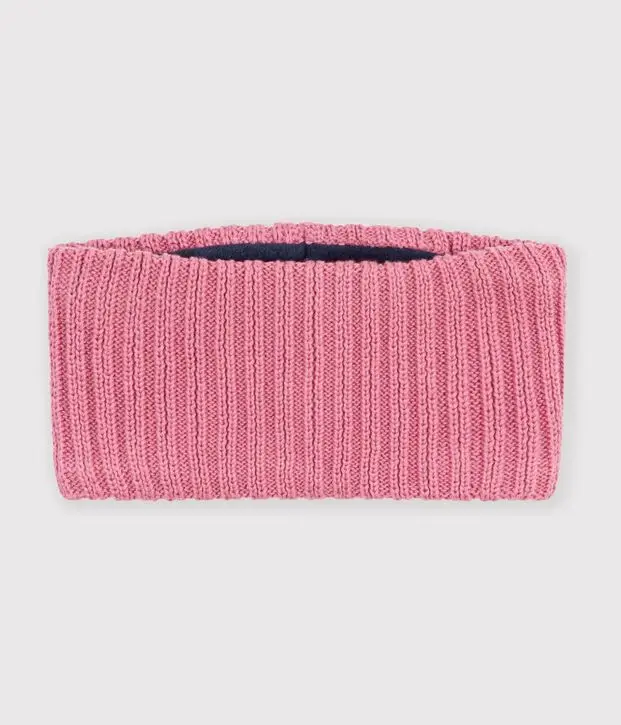 Snood in maglia tinta unita foderata in pile Petit Bateau