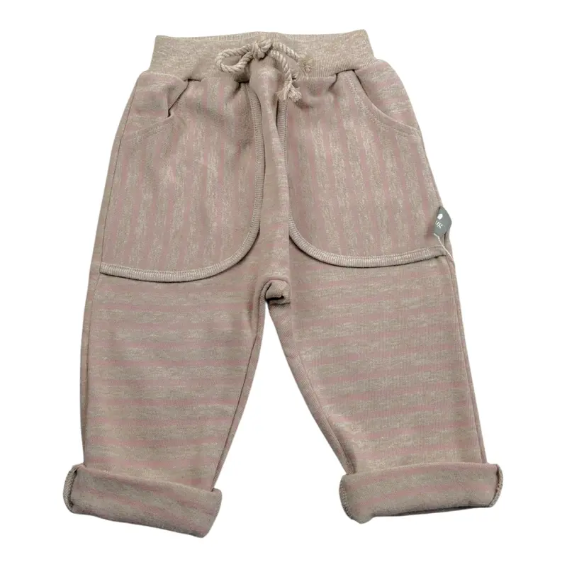 Snug Pantalone tinta unita con Fantasia A Righe Beige per Neonata