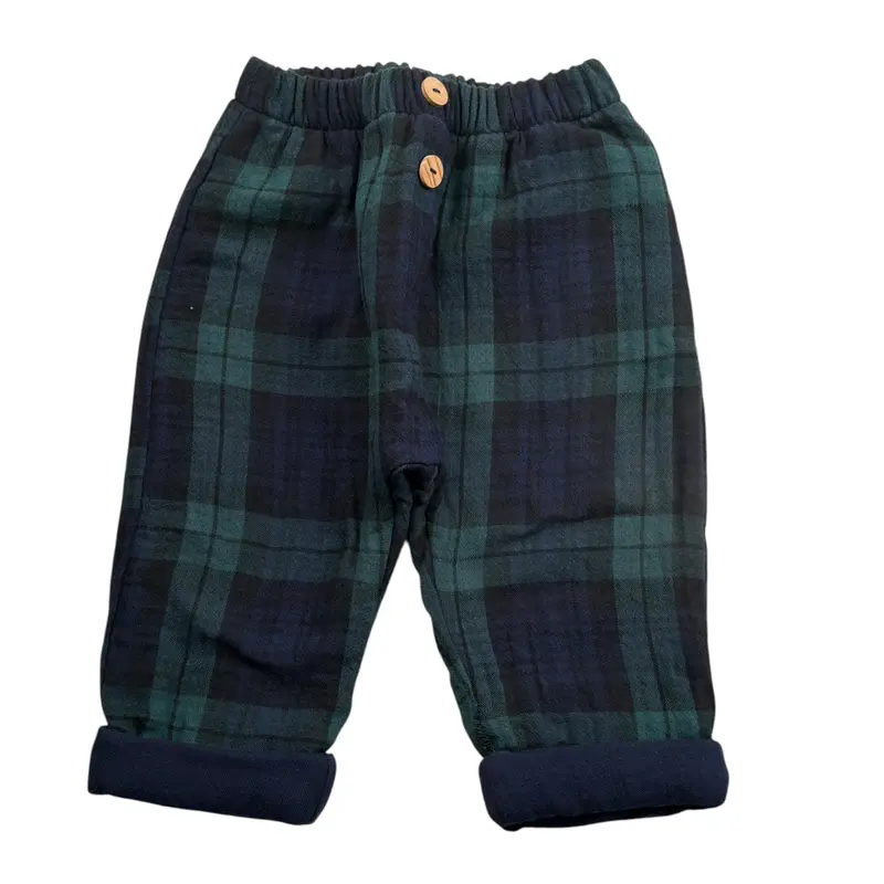 Snug Pantalone tinta unita con Fantasia Blu per Neonato